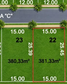 Lote/Terreno à venda, 381m² no Porto de Pedras, Porto de Pedras