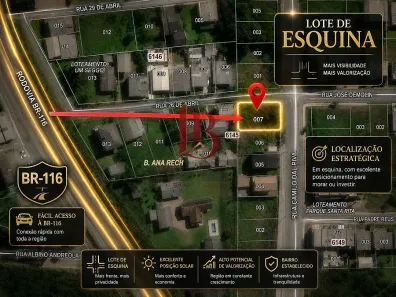 Lote/Terreno à venda, 354m² no Ana Rech, Caxias do Sul