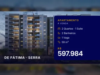Apartamento com 2 Quartos à venda, 59m² no de Fátima, Serra