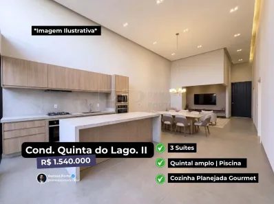 Casa de Condomínio com 3 Quartos à venda, 190m² no Quinta do Lago - Lac Léman, São José do Rio Preto