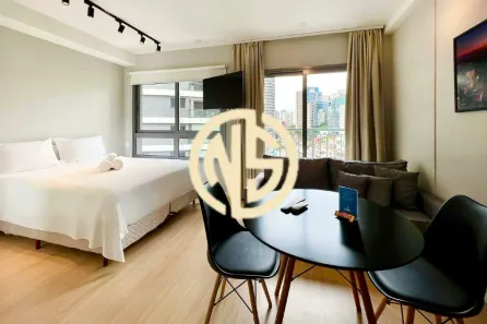 Apartamento com 1 Quarto para alugar, 27m² no Vila Nova Conceição, São Paulo