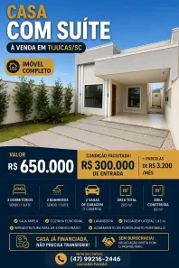 Casa com 2 Quartos à venda, 82m² no , Tijucas