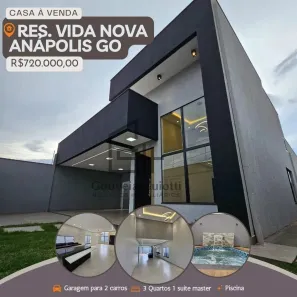 Casa com 3 Quartos à venda, 168m² no Residencial Vida Nova, Anápolis