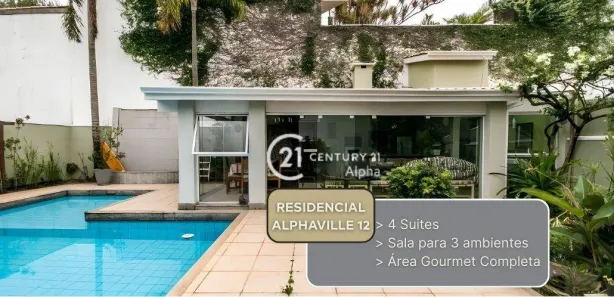 Casa de Condomínio com 4 Quartos à venda, 382m² no Alphaville, Santana de Parnaíba