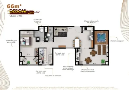 Apartamento com 2 Quartos à venda, 66m² no Cidade Patriarca, São Paulo