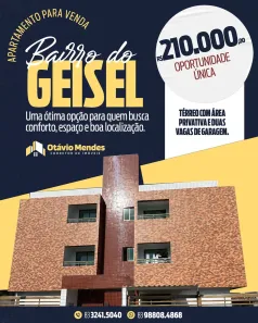 Apartamento com 2 Quartos à venda, 60m² no Ernesto Geisel, João Pessoa