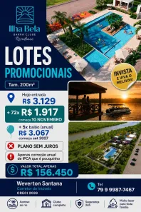Lote/Terreno à venda, 200m² no , Barra dos Coqueiros