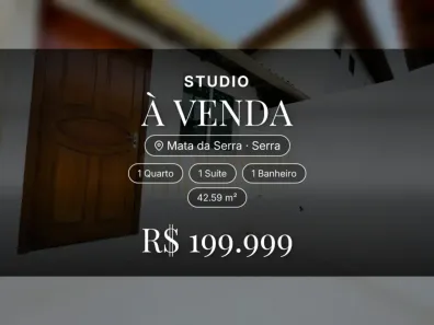 Apartamento com 1 Quarto à venda, 42m² no Mata da Serra, Serra