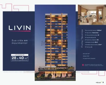 Apartamento com 1 Quarto à venda, 40m² no Jardim Brasil, Bauru