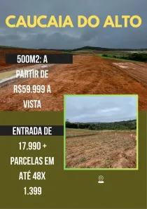 Lote/Terreno à venda, 500m² no Altos de Caucaia (Caucaia do Alto), Cotia