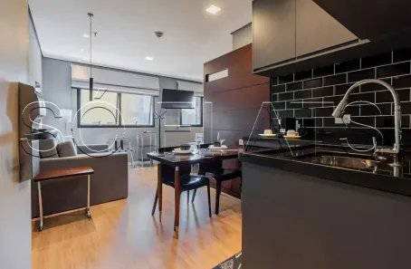 Flat com 1 Quarto para alugar, 28m² no Chácara Santo Antônio (Zona Sul), São Paulo