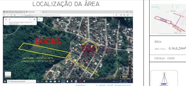 Lote/Terreno à venda, 8948m² no Ipiranguinha, Ubatuba