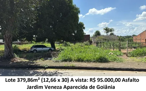 Lote/Terreno à venda, 379m² no Jardim Veneza, Aparecida de Goiânia