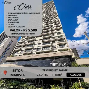 Apartamento com 2 Quartos para alugar, 87m² no Setor Marista, Goiânia