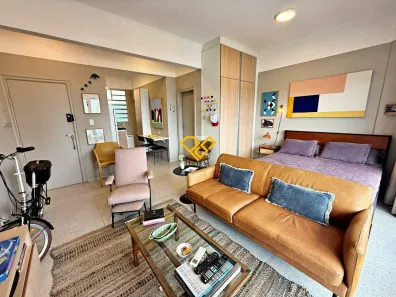 Apartamento com 1 Quarto para alugar, 40m² no Ponta da Praia, Santos