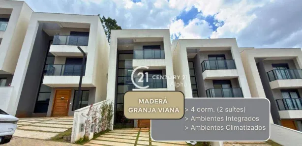Casa de Condomínio com 3 Quartos para venda ou aluguel, 167m² no Parque Rincão, Cotia