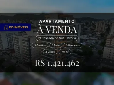 Apartamento com 3 Quartos à venda, 101m² no Enseada do Suá, Vitória