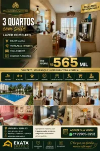 Apartamento com 3 Quartos à venda, 68m² no Jardim Limoeiro, Serra