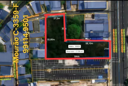 Lote/Terreno à venda, 2726m² no Chapada, Manaus