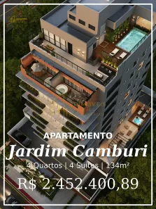 Apartamento com 4 Quartos à venda, 134m² no Jardim Camburi, Vitória