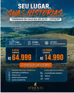 Lote/Terreno à venda, 500m² no Centro (Caucaia do Alto), Cotia