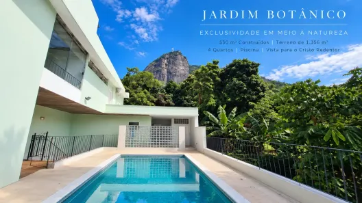 Casa com 4 Quartos para venda ou aluguel, 550m² no Jardim Botânico, Rio de Janeiro