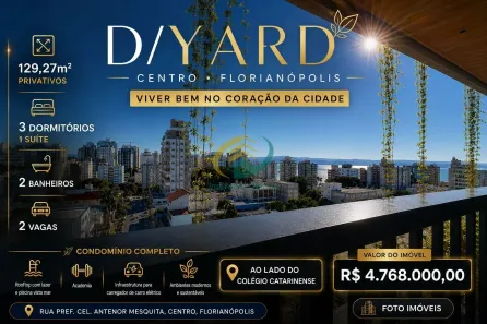Apartamento com 3 Quartos à venda, 129m² no Centro, Florianópolis