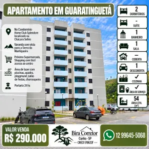 Apartamento com 2 Quartos à venda, 54m² no Chácara Selles, Guaratinguetá