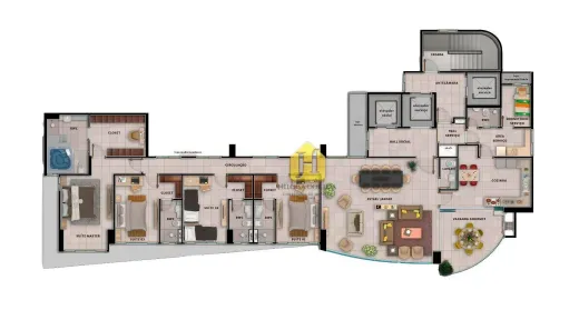 Apartamento com 4 Quartos à venda, 233m² no Areia Preta, Natal