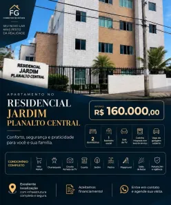 Apartamento com 2 Quartos à venda, 50m² no Planalto, Natal