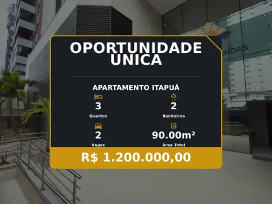 Apartamento com 3 Quartos à venda, 90m² no Itapuã, Vila Velha