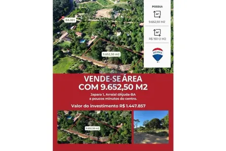 Lote/Terreno à venda, 9652m² no Arraial D'Ajuda, Porto Seguro