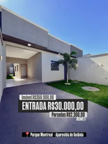 Casa com 2 Quartos à venda, 90m² no Parque Montreal, Aparecida de Goiânia