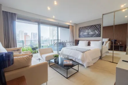 Apartamento com 1 Quarto para alugar, 42m² no Brooklin Paulista, São Paulo