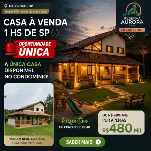 Casa de Condomínio com 3 Quartos à venda, 200m² no Centro, Mairinque