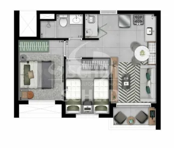 Apartamento com 2 Quartos à venda, 42m² no Jardim Casablanca, São Paulo