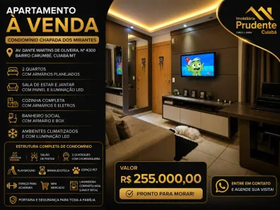 Apartamento com 2 Quartos à venda, 42m² no Carumbé, Cuiabá
