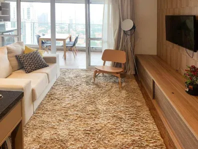 Flat com 1 Quarto para alugar, 42m² no Cidade Monções, São Paulo