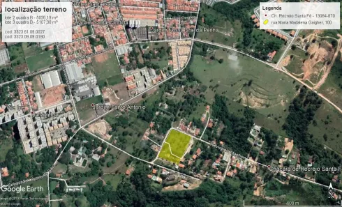 Lote/Terreno à venda, 10127m² no Chácara de Recreio Santa Fé, Campinas