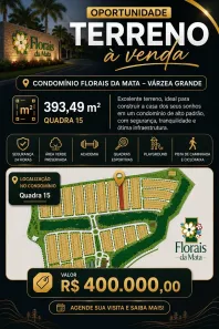 Lote/Terreno à venda, 393m² no Passagem da Conceição, Várzea Grande