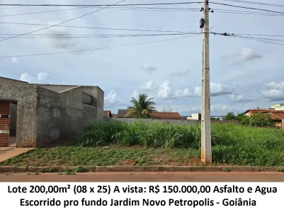 Lote/Terreno à venda, 200m² no Jardim Novo Petrópolis, Goiânia
