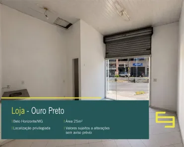 Ponto Comercial para alugar, 25m² no Ouro Preto, Belo Horizonte