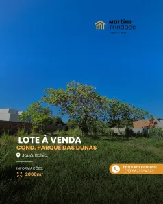 Lote/Terreno à venda, 2000m² no Jauá (Abrantes), Camaçari