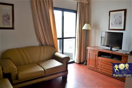Flat com 1 Quarto para alugar, 52m² no Moema, São Paulo