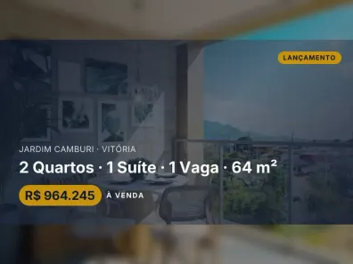 Apartamento com 2 Quartos à venda, 64m² no Jardim Camburi, Vitória