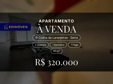 Apartamento com 2 Quartos à venda, 47m² no Colina de Laranjeiras, Serra