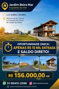 Lote/Terreno à venda, 150m² no Capão da Canoa, Capão da Canoa