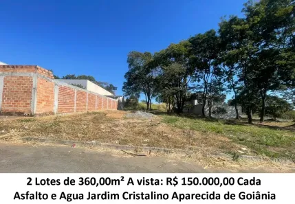 Lote/Terreno à venda, 360m² no Jardim Cristalino, Aparecida de Goiânia