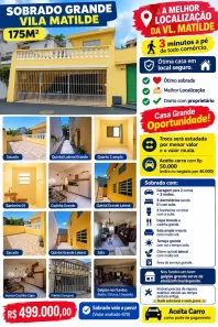 Casa com 3 Quartos à venda, 200m² no Vila Matilde, São Paulo