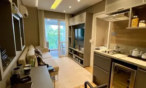 Apartamento com 1 Quarto para alugar, 41m² no Cidade Monções, São Paulo